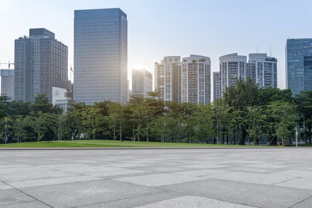 Concept De Bureau De Construction Urbaine Dans Le Quartier Des Affaires De Construction Photo Premium